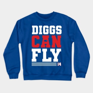 Diggs Can Fly Buffalo Football Crewneck Sweatshirt